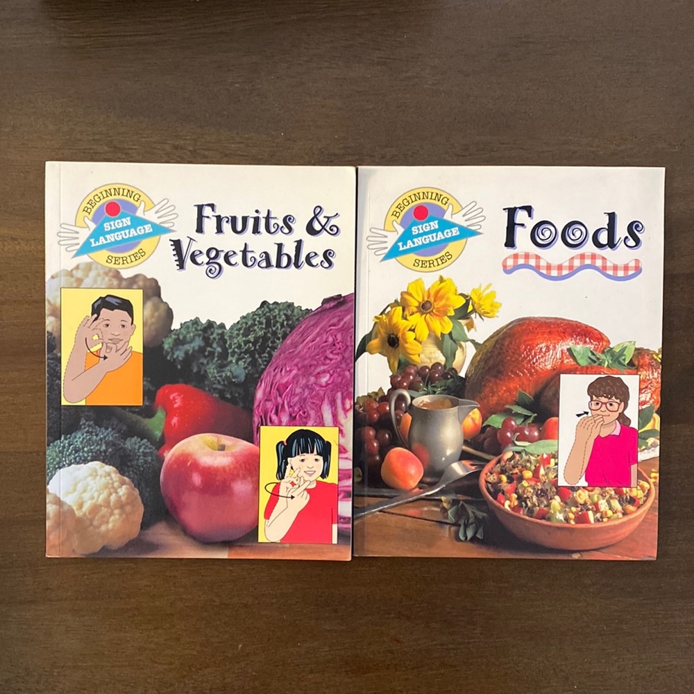 Beginning Sign Language Series Foods and Fruits & Vegetables (Vintage, 1997)